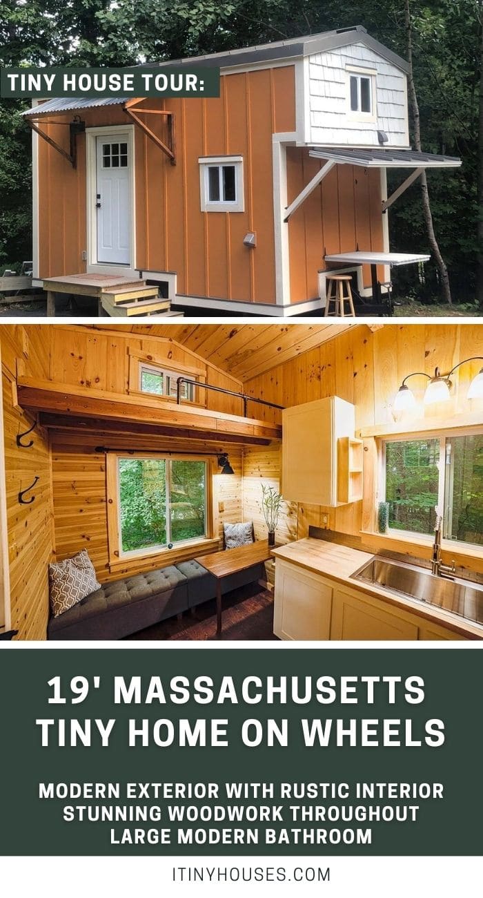 This 19' Massachusetts Tiny Home Mixes Luxury with Rustic Design