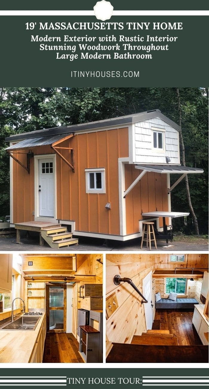 This 19' Massachusetts Tiny Home Mixes Luxury with Rustic Design