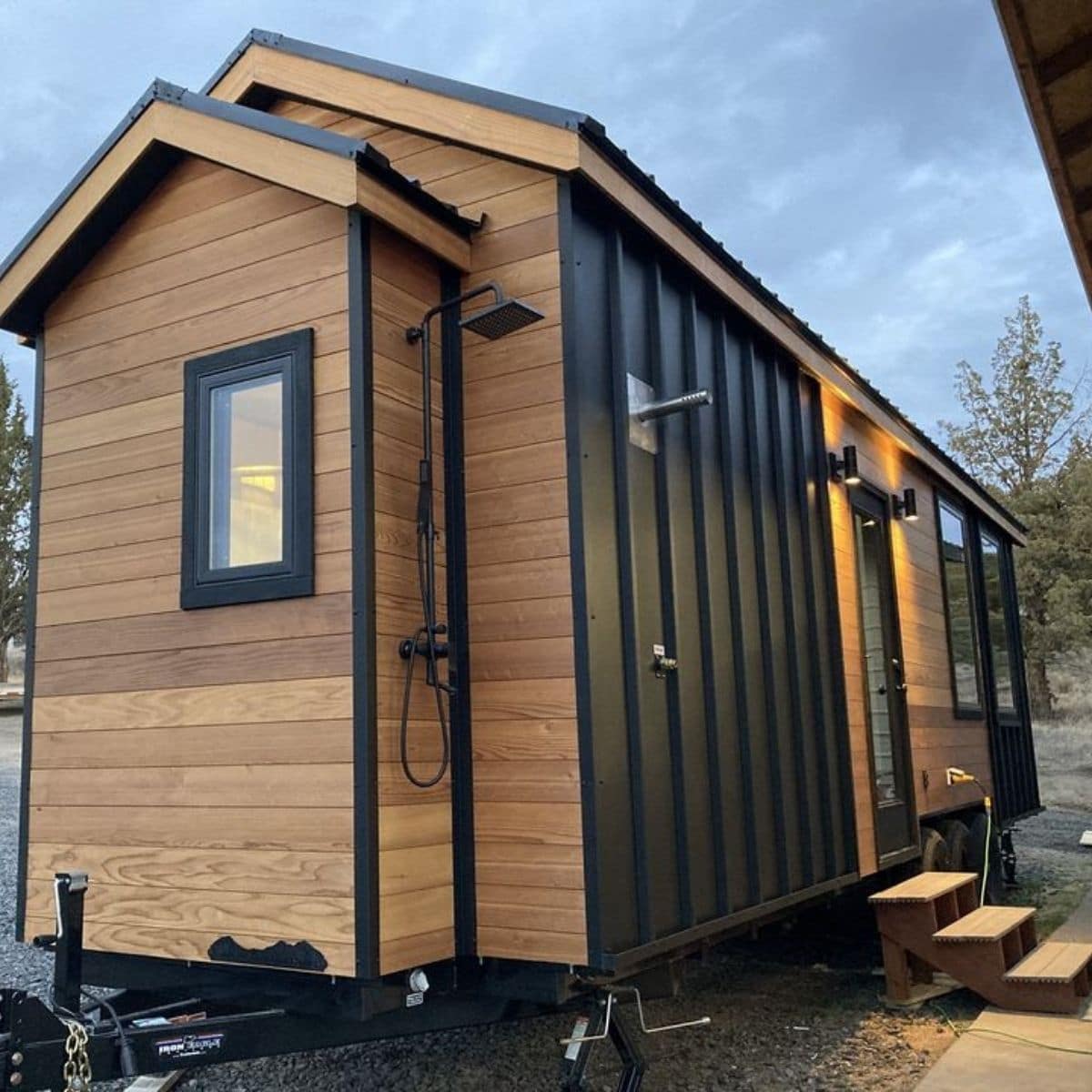 The 30' Behati Tiny Home Has a Unique Outdoor Shower - Tiny Houses