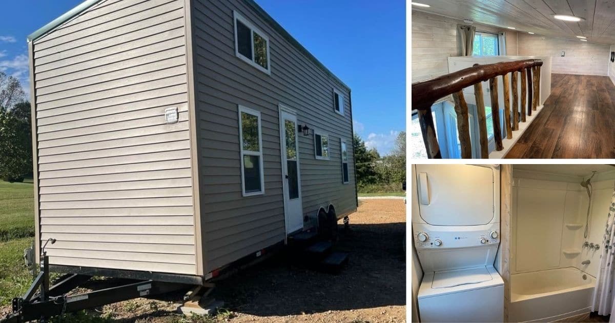 View of 30' Custom Hand Built Indiana Tiny Home Needs New Owners