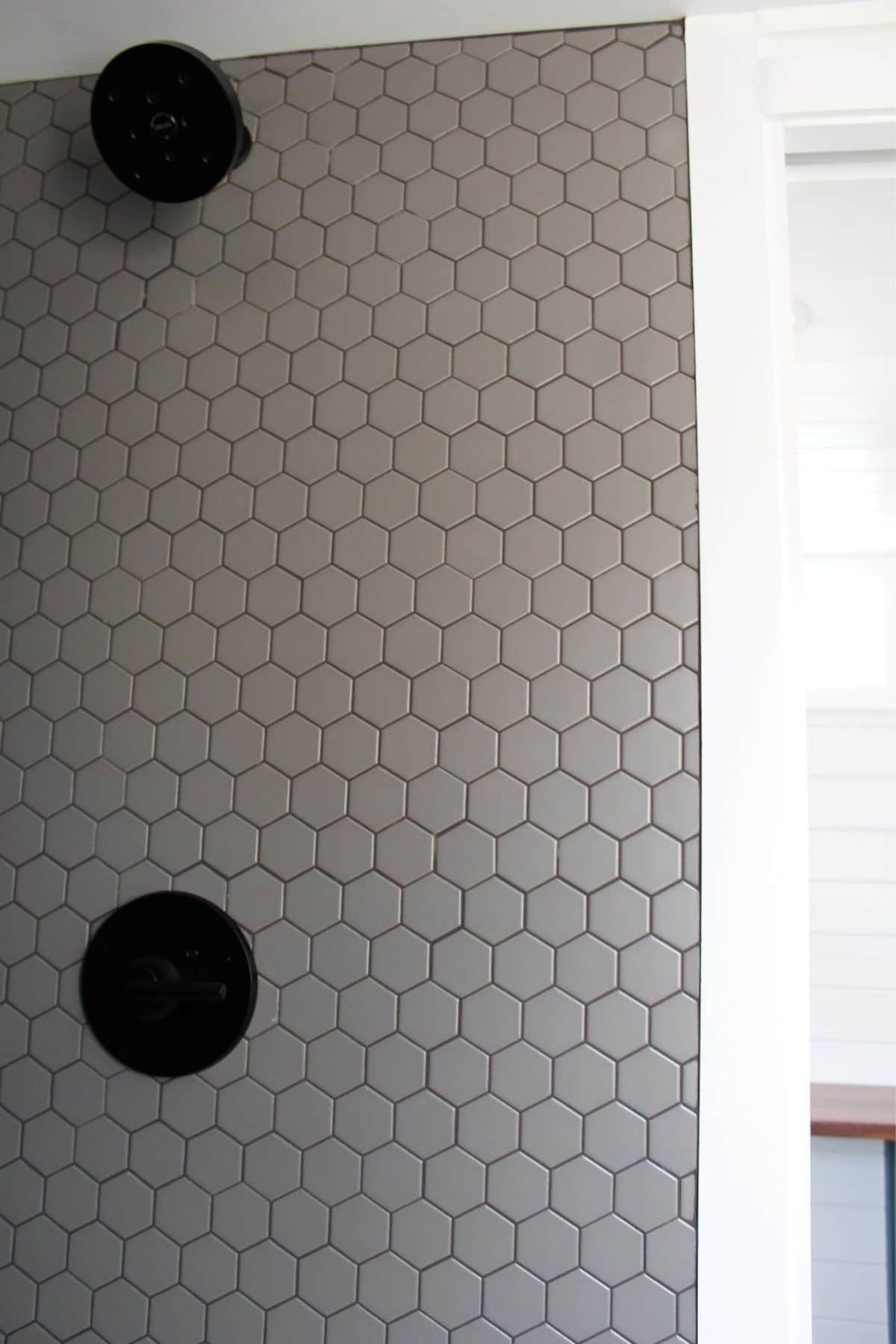 honeycomb tile in shower