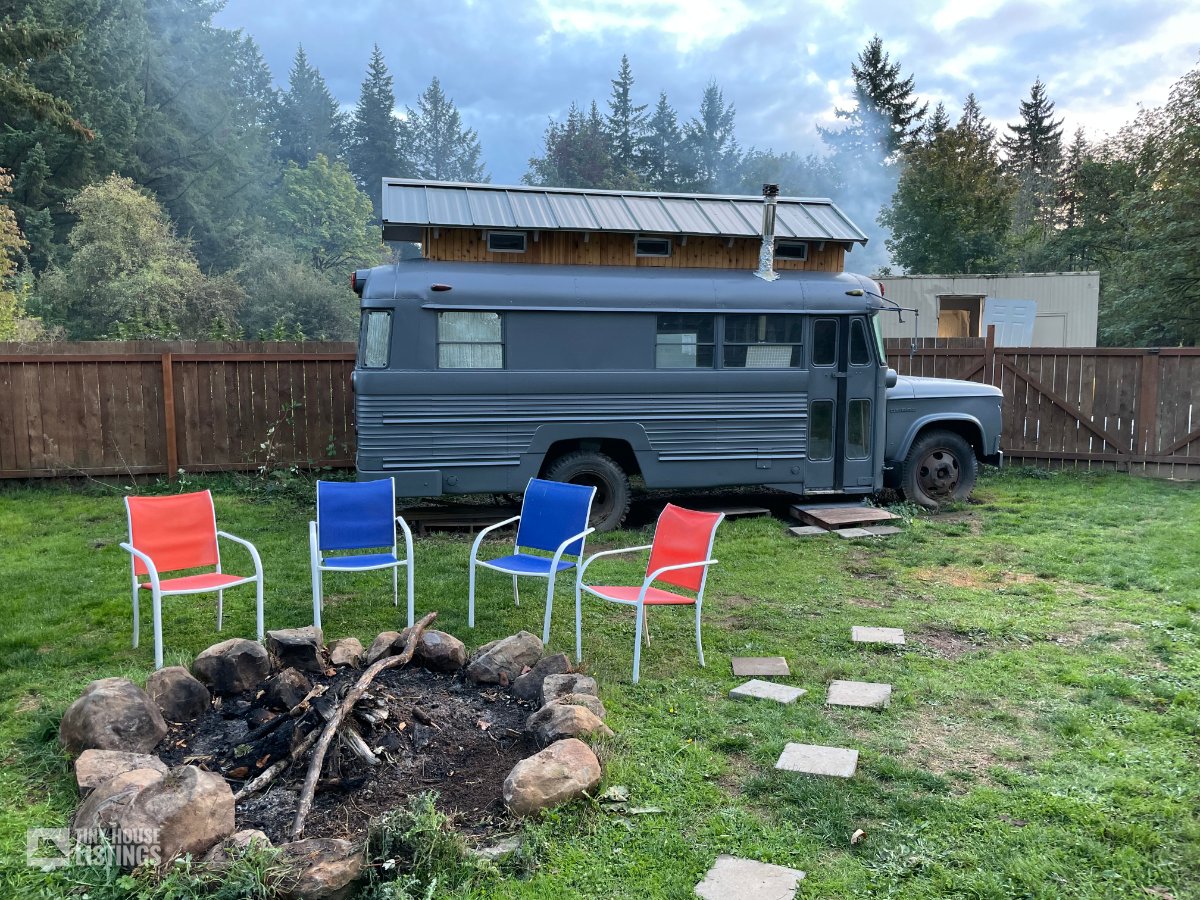 old school bus repurposed tiny house
