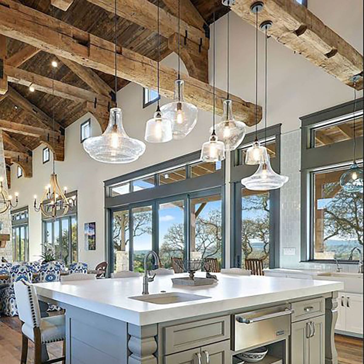 Exposed Ceiling Kitchens