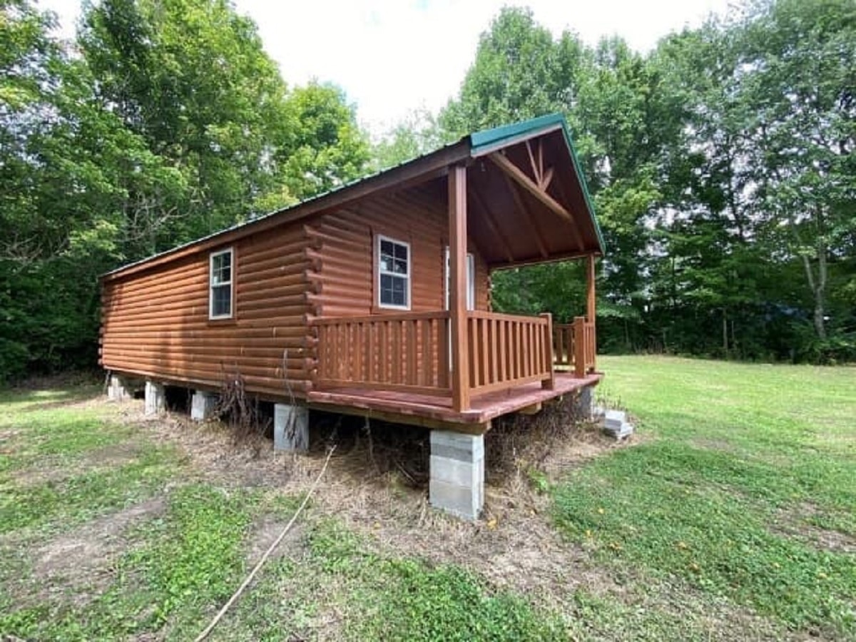 wood cabin tiny house