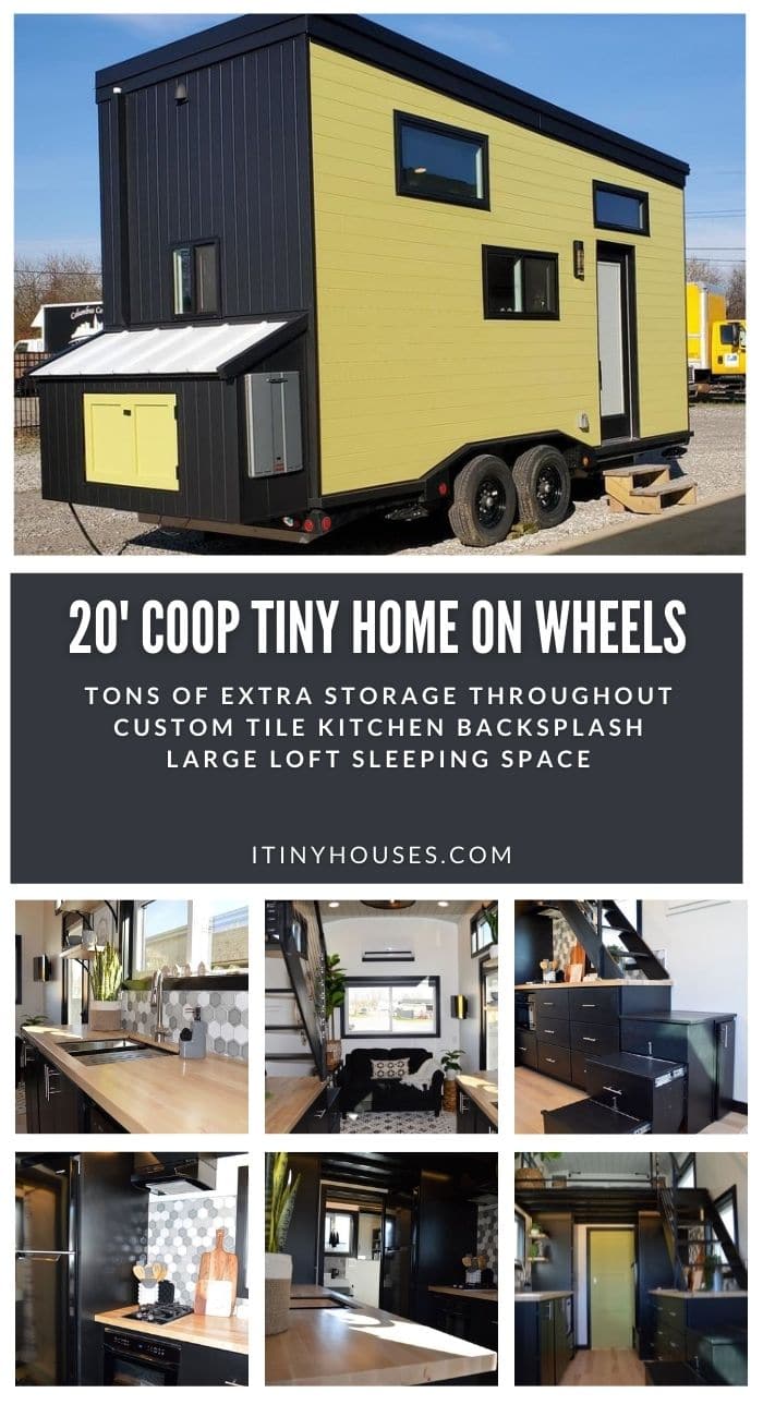 View of 20' Coop Tiny Home is a Modern Innovative Small Space - Tiny Houses