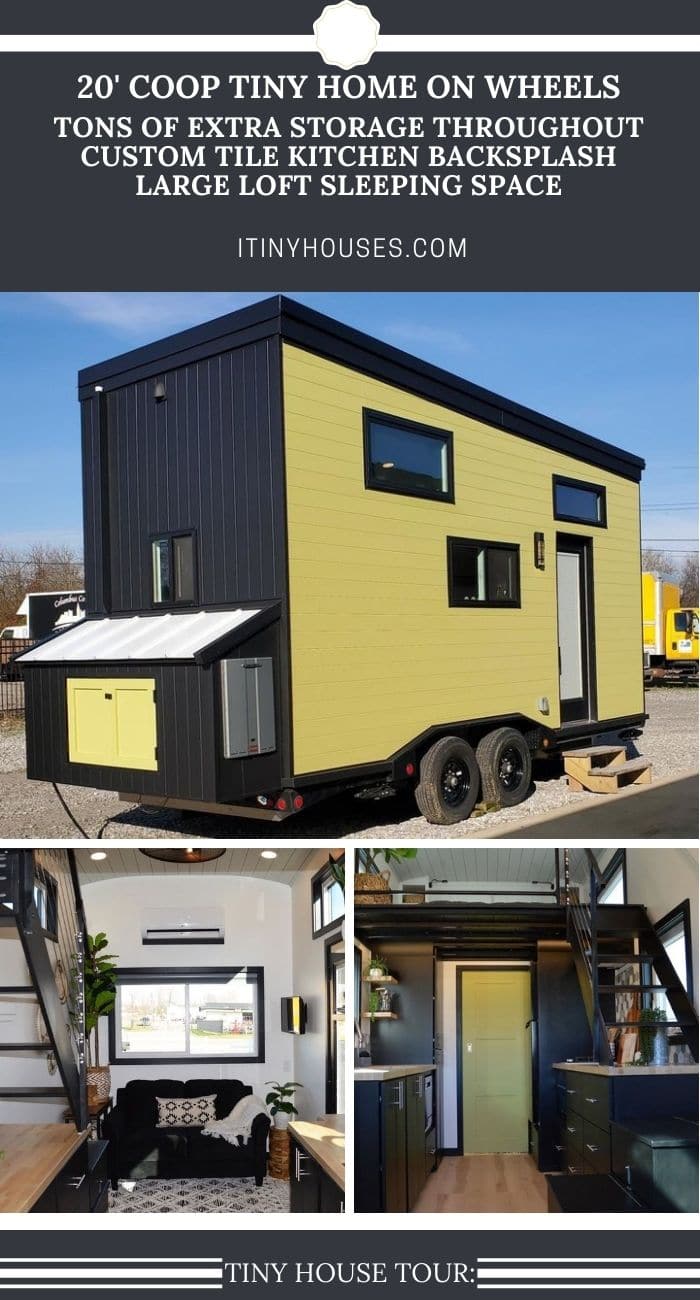 View of 20' Coop Tiny Home is a Modern Innovative Small Space - Tiny Houses