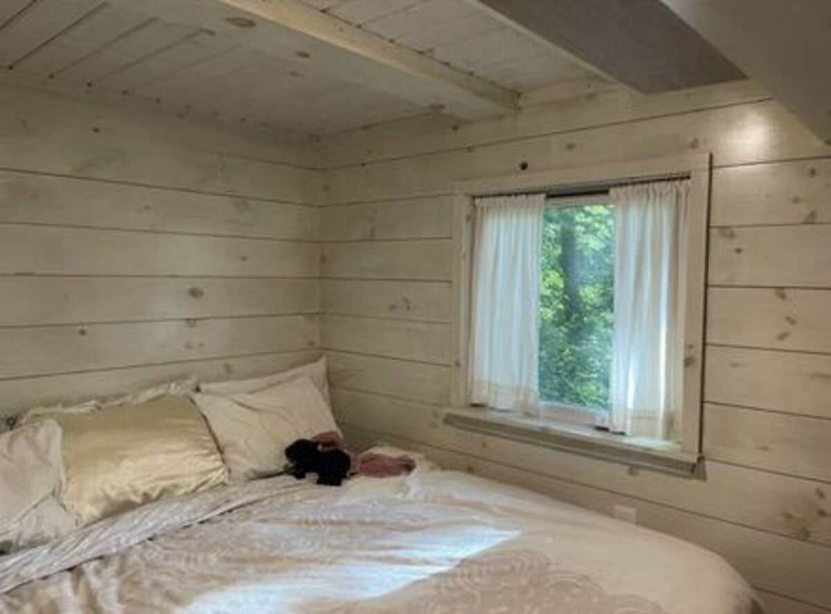 bedroom in the trailer