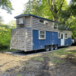 30' tiny home set outdoors