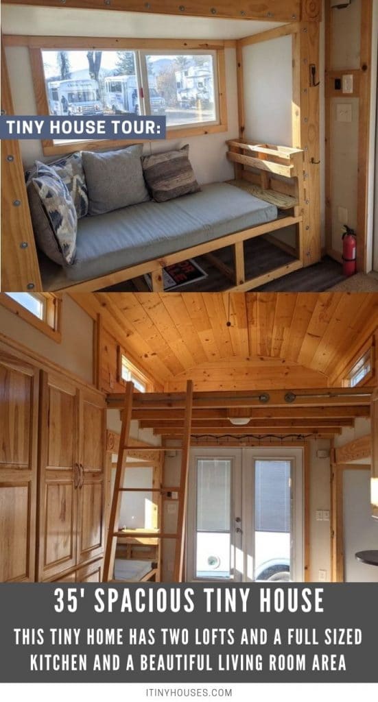 35' Spacious Tiny House Comes with Two Lofts and a Full Sized Kitchen PIN (1)
