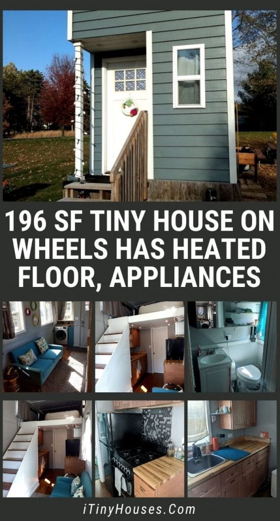 196 sf Tiny House on Wheels Has Heated Floor, Appliances PIN (3)