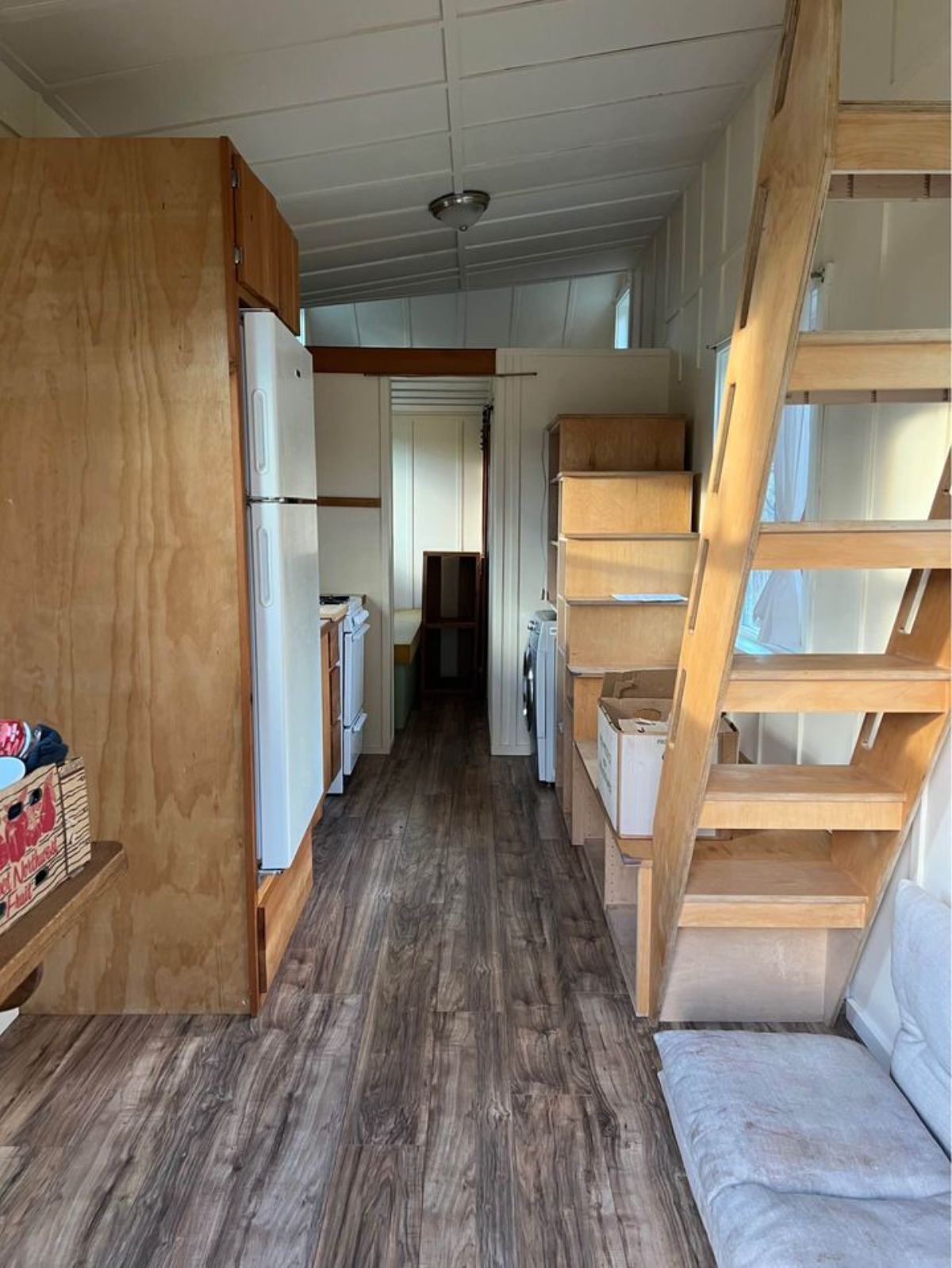 Full view of 26' Tiny Home from inside