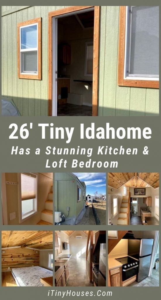 26' Tiny Idahome is Has a Stunning Kitchen, Loft Bedroom PIN (3)