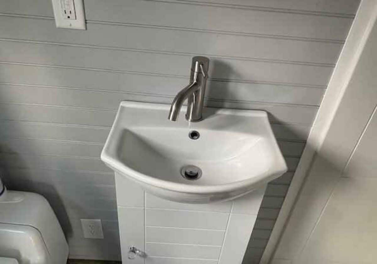 Sink of 28' Tiny Home on Wheels