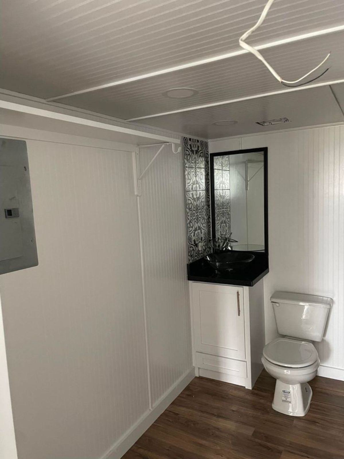 Toilet of 29' Long Luxury Tiny Home On Wheels