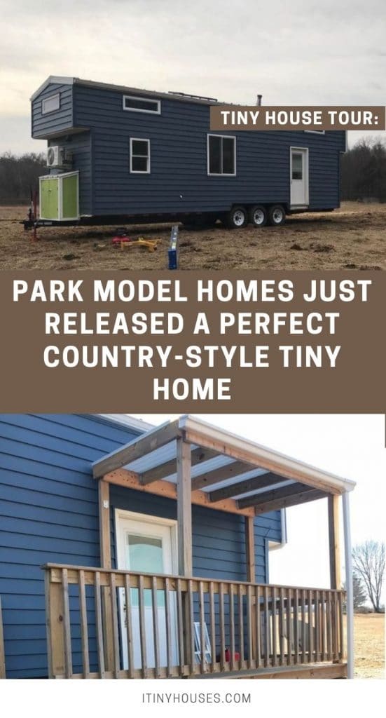 34' Tiny House on Wheels Has Two Lofts, Walk-In Storage PIN (2)