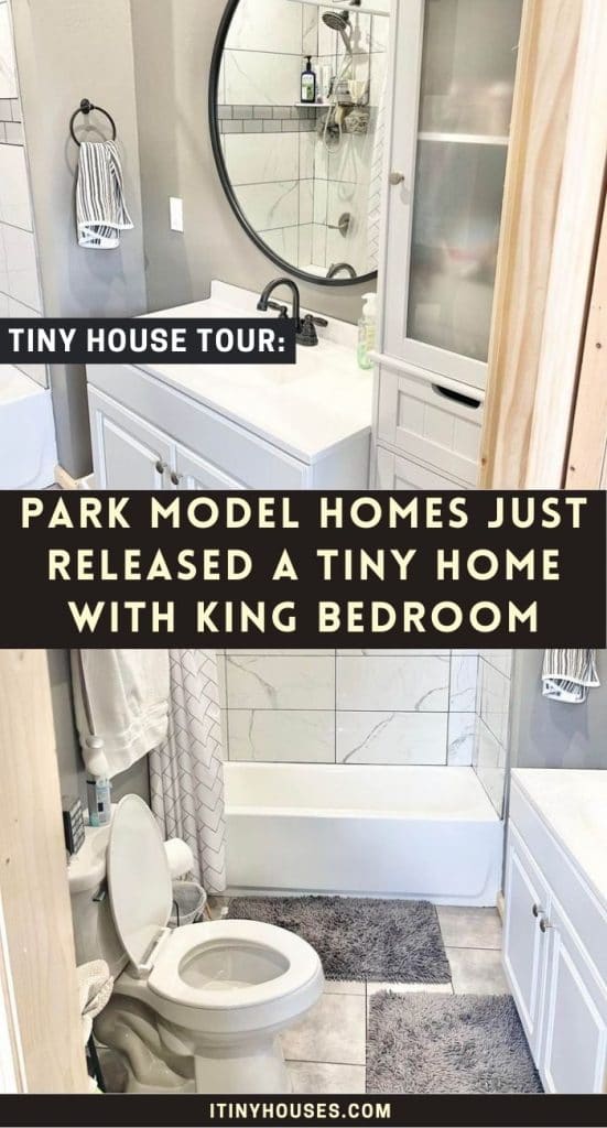 42’ Tiny House Has King Bedroom, Built-In Closet PIN (2)