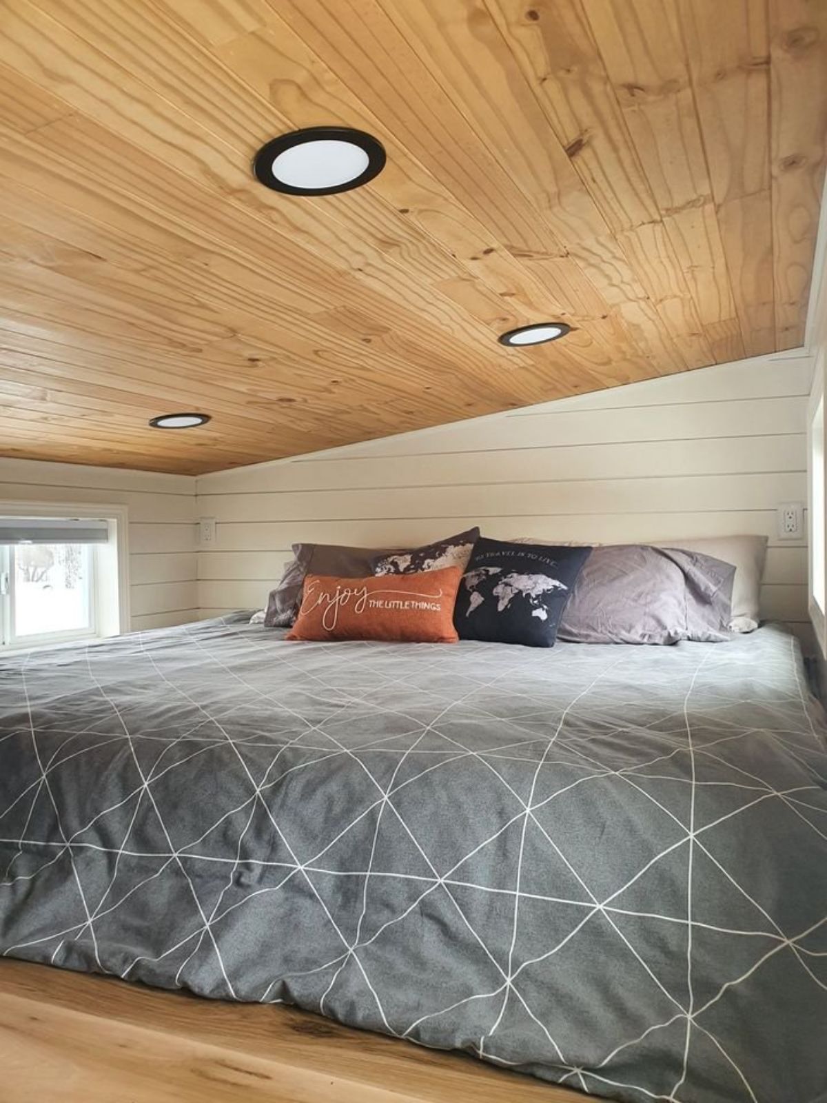 Bedroom of Dual-Lofted House On Wheels