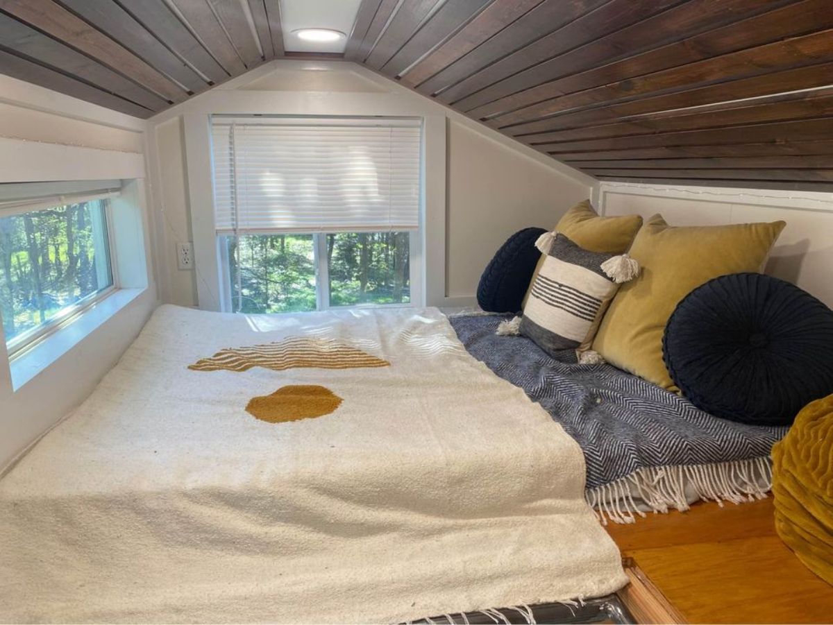 Bedroom are of Fully Furnished 12' Micro Tiny Home
