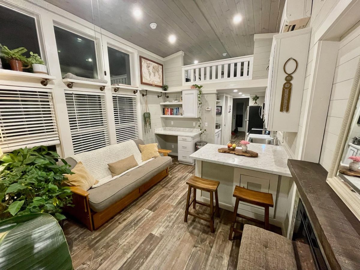 Well organised and well equipped living area of 395 sf Tiny House