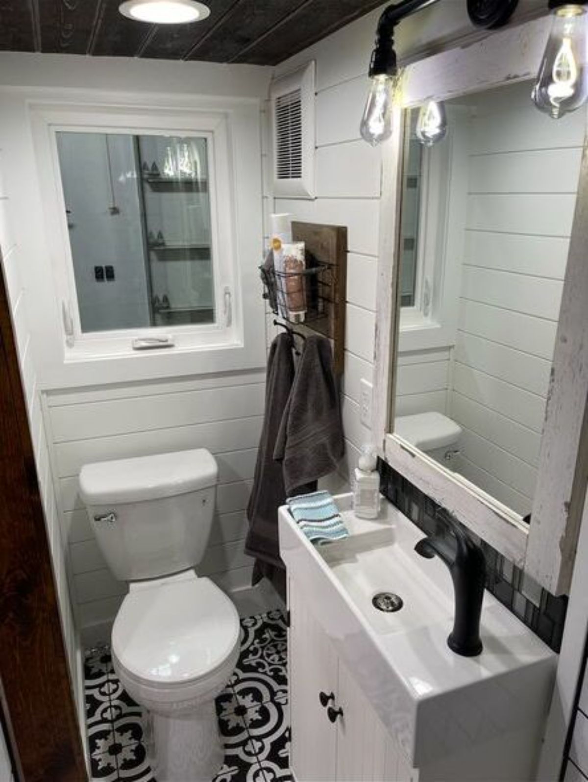 Toilet and sink of Modern Tiny Home