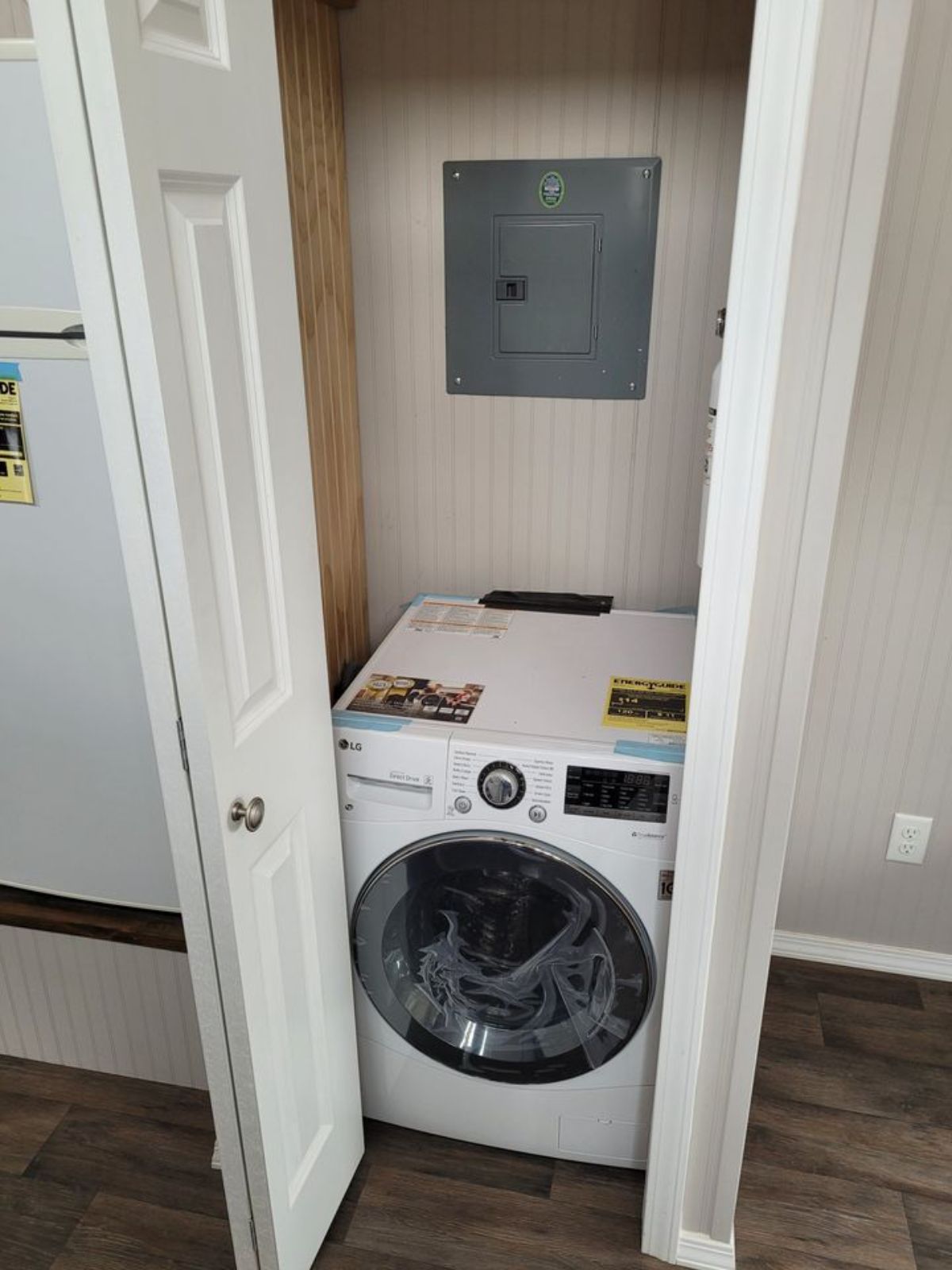 Washer dryer area of NOAH Certified Eco-Friendly Tiny House