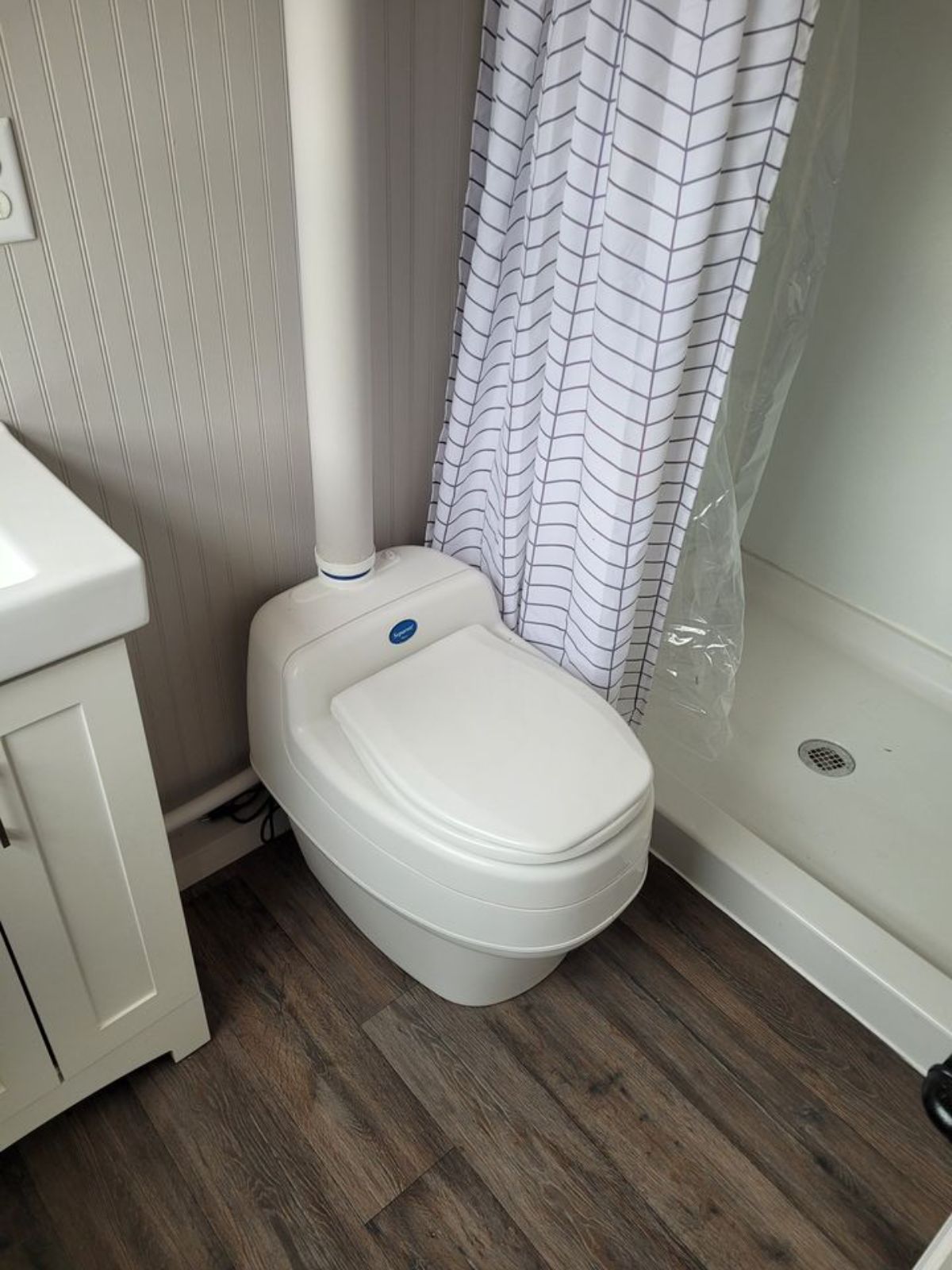 Toilet and shower of NOAH Certified Eco-Friendly Tiny House