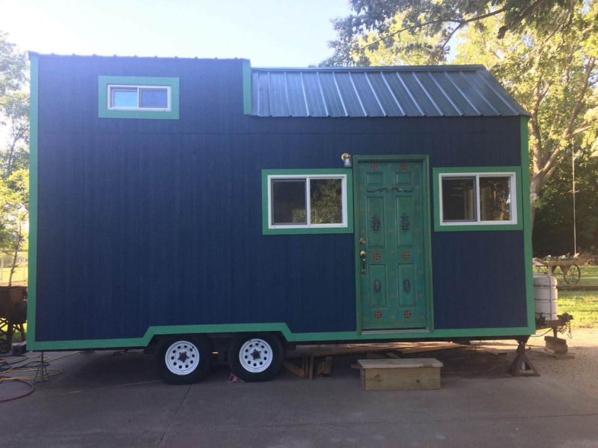 Entrance of 152 sf Micro Tiny Home from outside