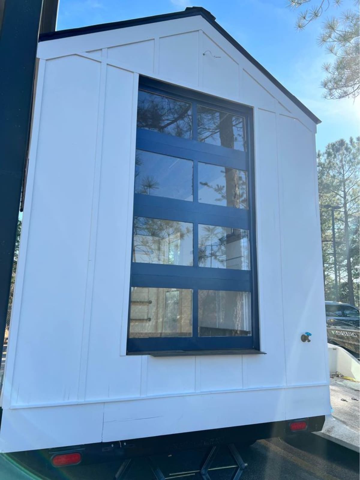 Large windows and Stunning exterior of 16' Compact Tiny House makes it more brighter during day time