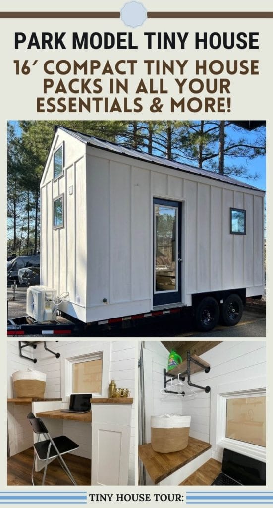 16' Compact Tiny House Packs in All Your Essentials & More! PIN (3)