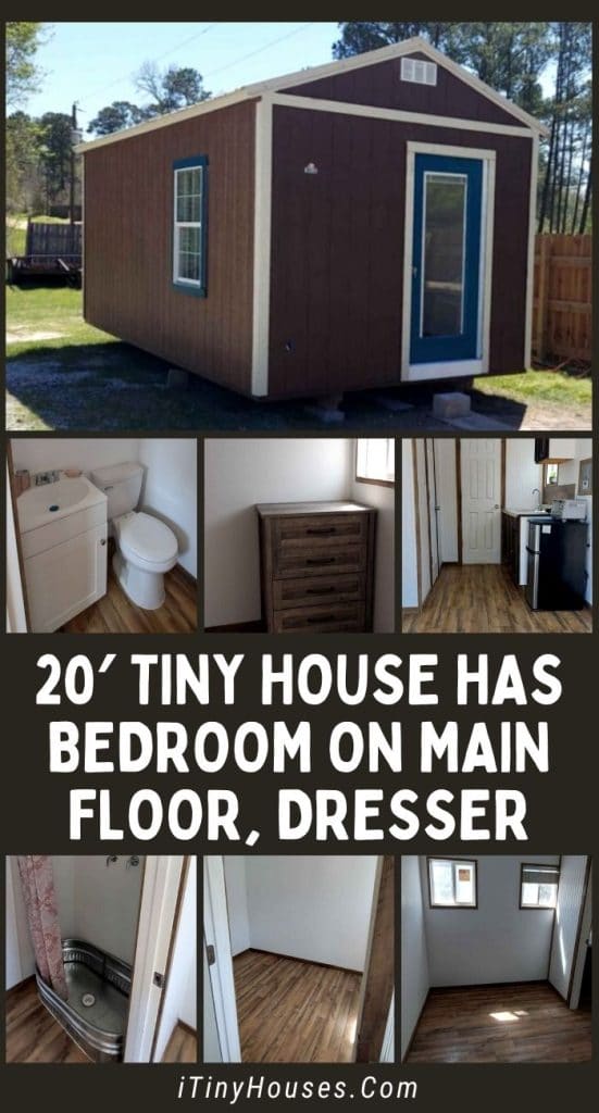 20′ Tiny House Has Bedroom on Main Floor, Dresser PIN (1)