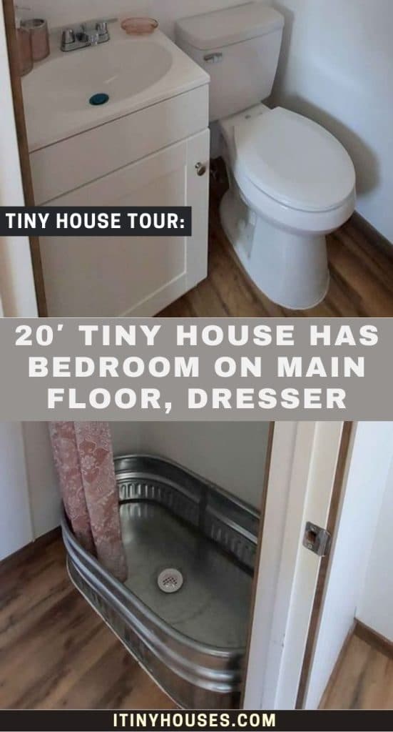 20′ Tiny House Has Bedroom on Main Floor, Dresser PIN (2)