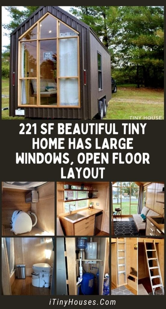 221 sf Beautiful Tiny Home Has Large Windows, Open Floor Layout PIN (3)