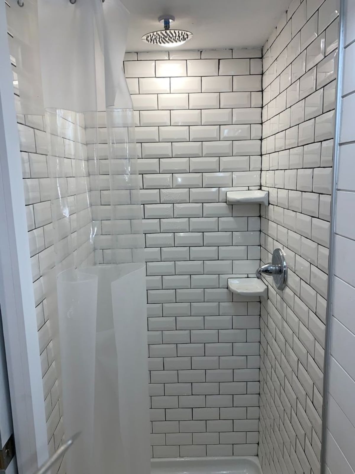Shower area of 24' Tiny House