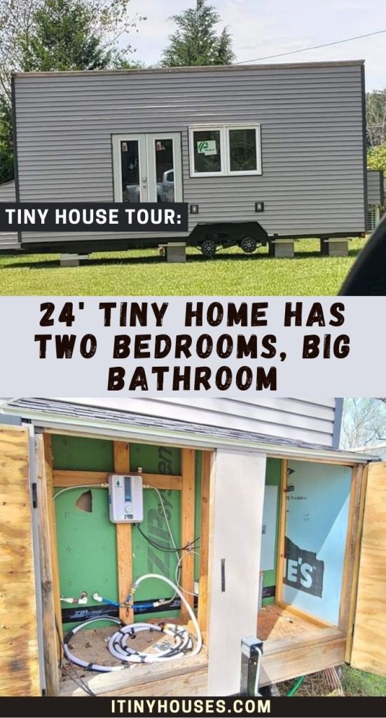 24' Tiny Home Has Two Bedrooms, Big Bathroom PIN (1)