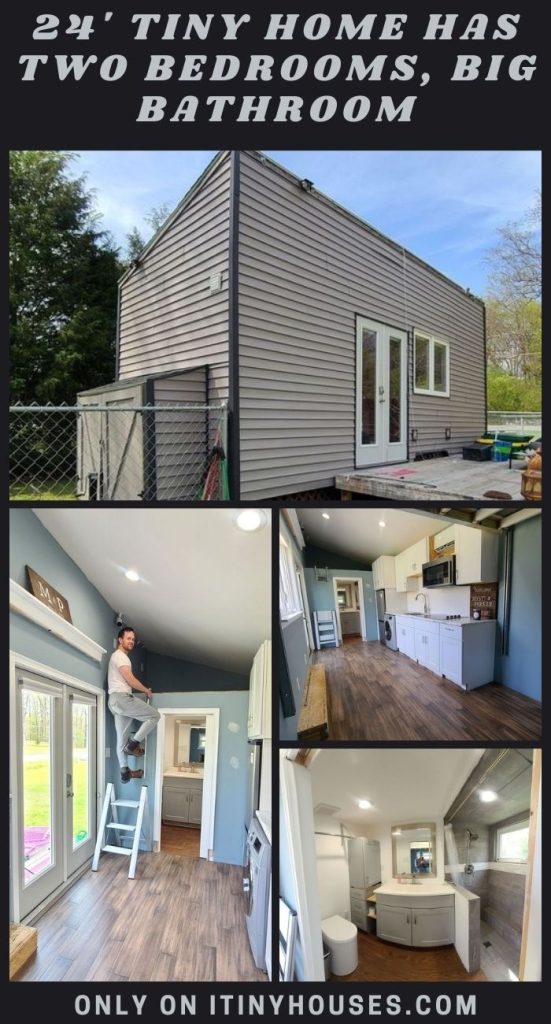 24' Tiny Home Has Two Bedrooms, Big Bathroom PIN (2)