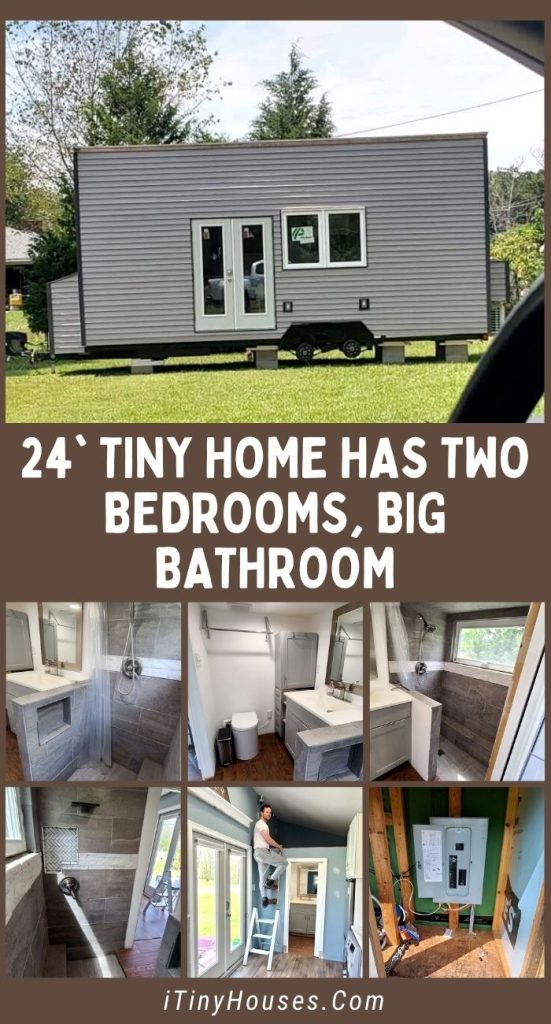 24' Tiny Home Has Two Bedrooms, Big Bathroom PIN (3)