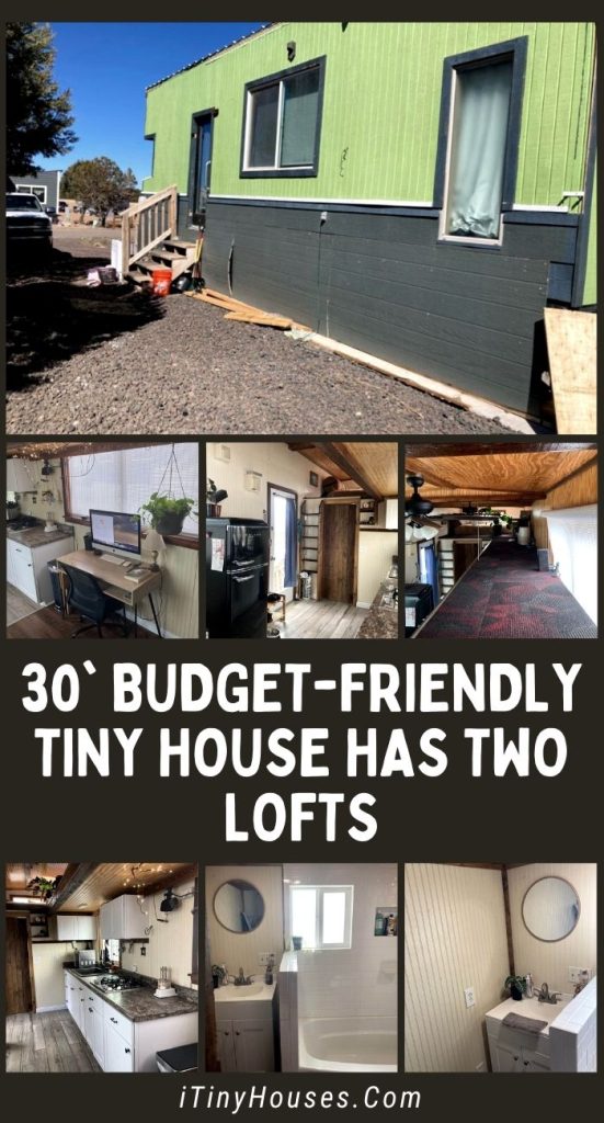 30' Budget-Friendly Tiny House Has Two Lofts PIN (1)