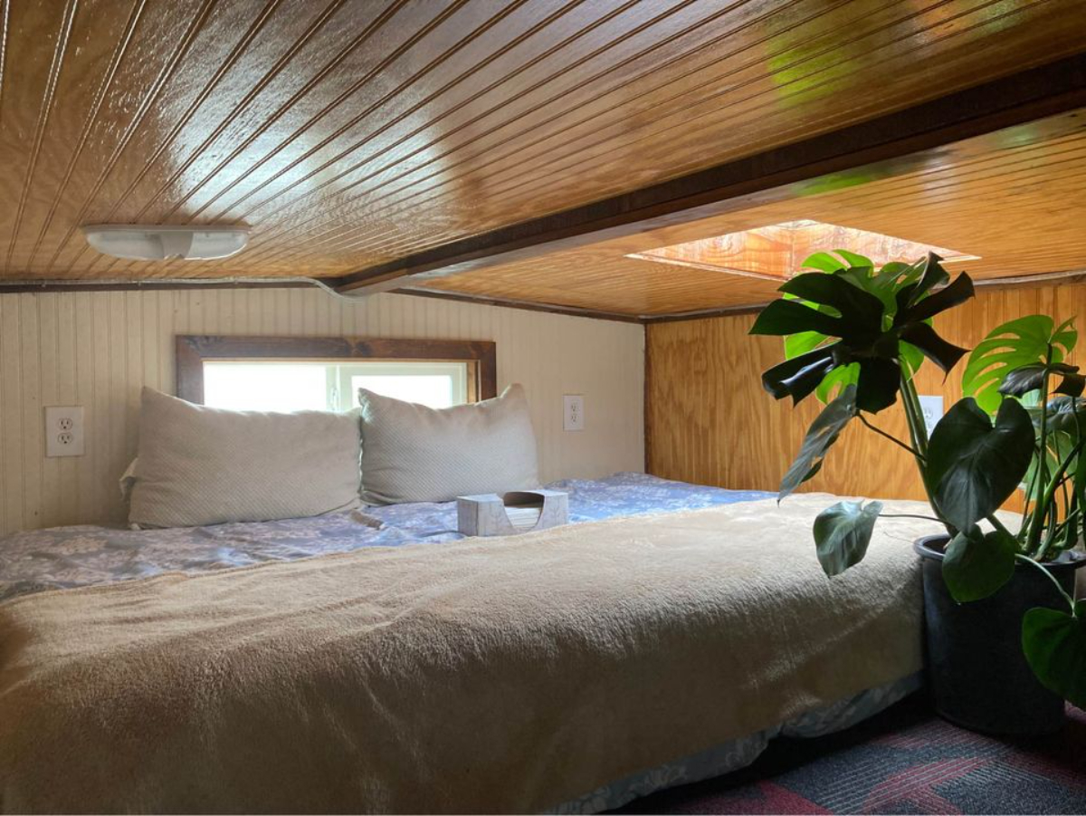 Loft 1 has a queen mattress and large window still ample space left.