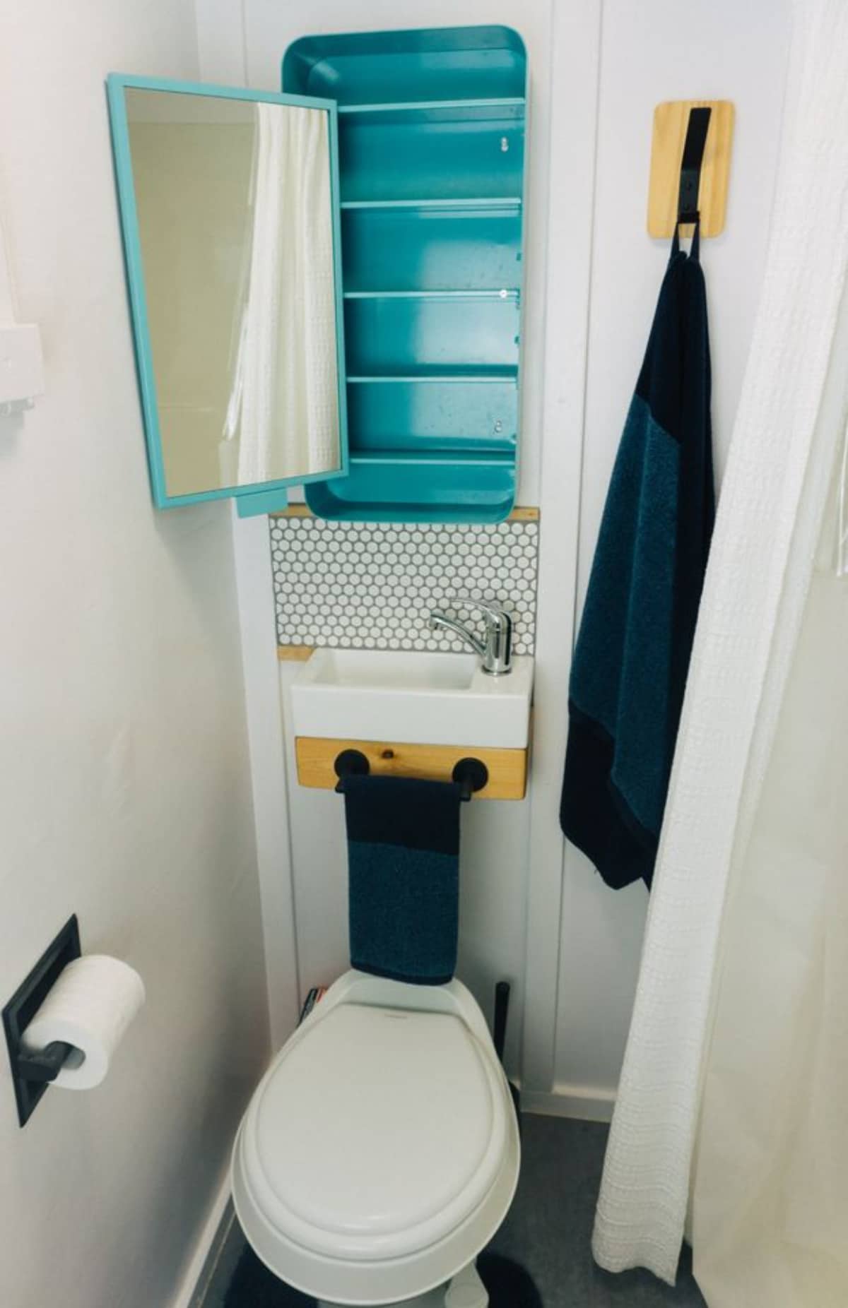 Toilet of Compact 16' Tiny Home
