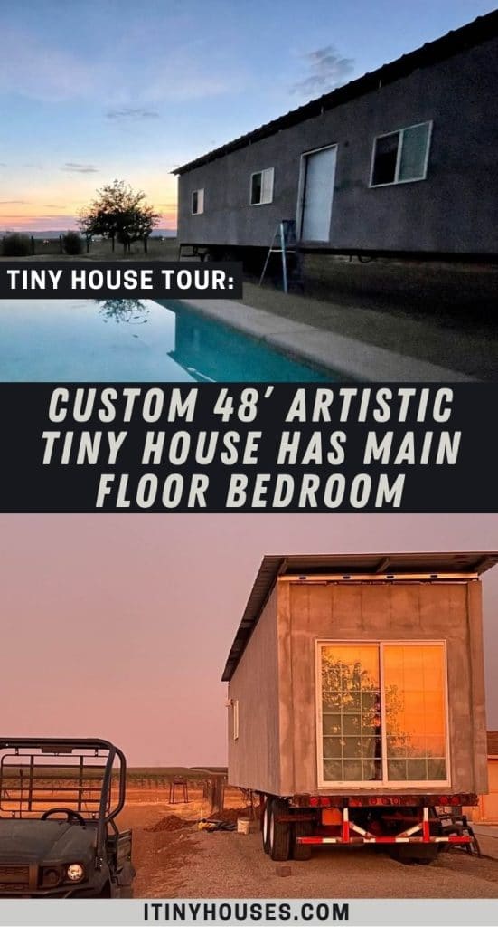 Custom 48’ Artistic Tiny House Has Main Floor Bedroom PIN (1)