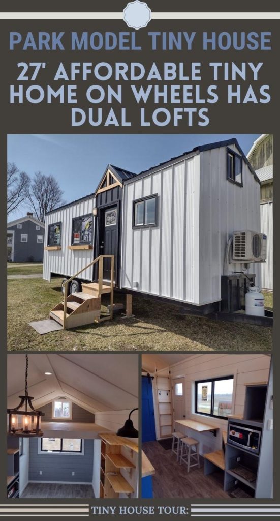 27′ Affordable Tiny Home on Wheels Has Dual Lofts PIN (2)
