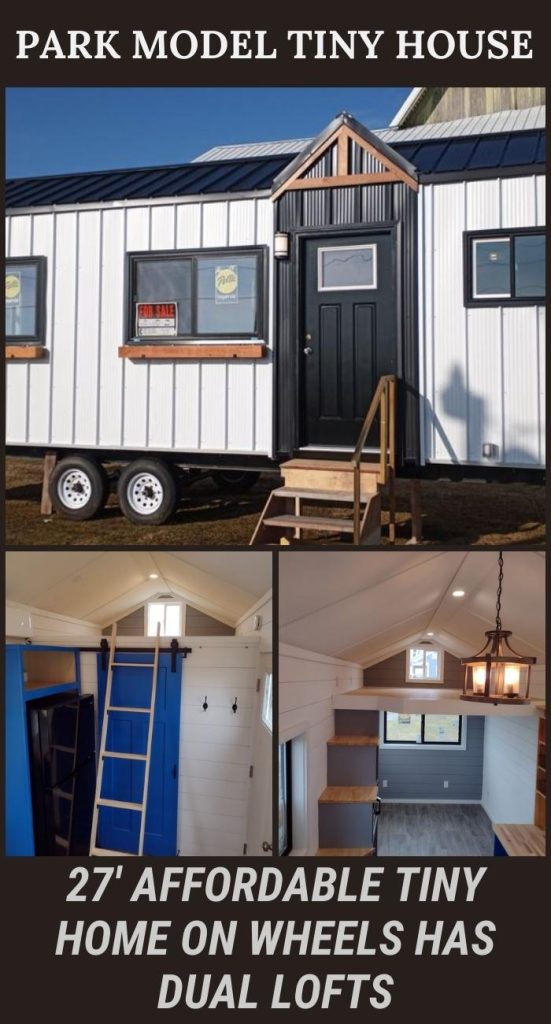 27′ Affordable Tiny Home on Wheels Has Dual Lofts PIN (3)