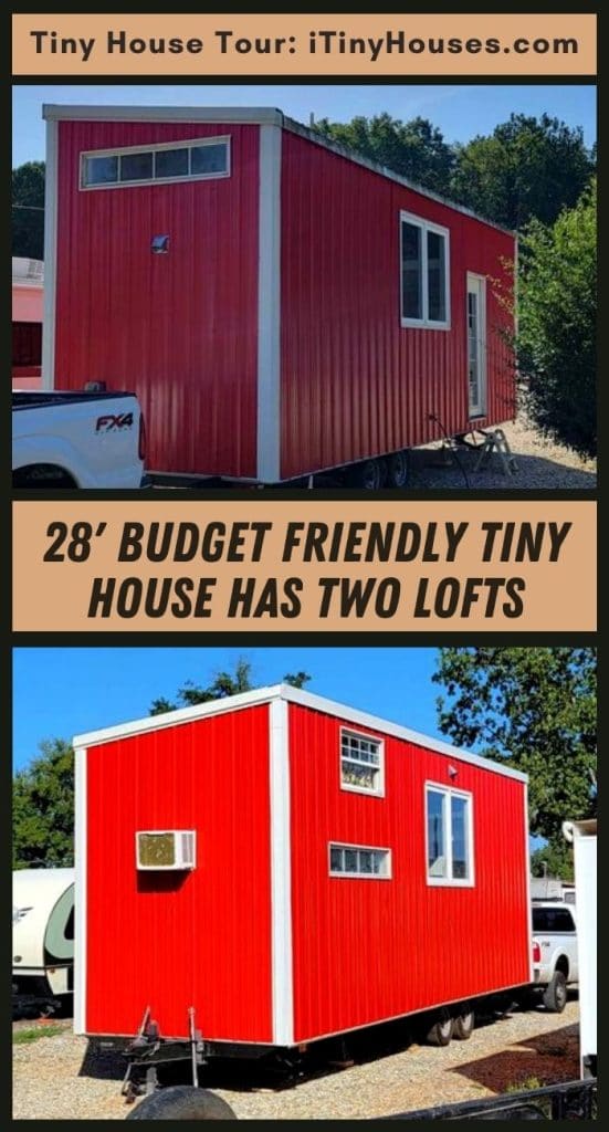 28' Budget Friendly Tiny House Has Two Lofts PIN (3)