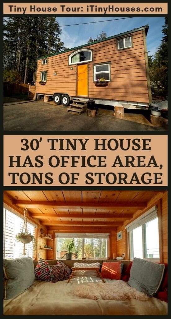 30' Tiny House Has Office Area, Tons of Storage Space PIN (1)