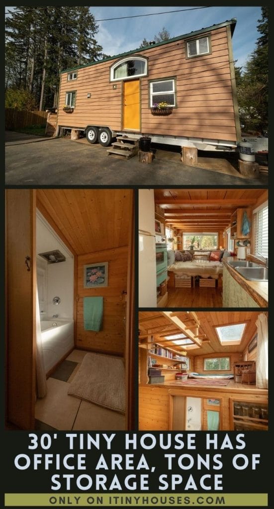 30' Tiny House Has Office Area, Tons of Storage Space PIN (3)