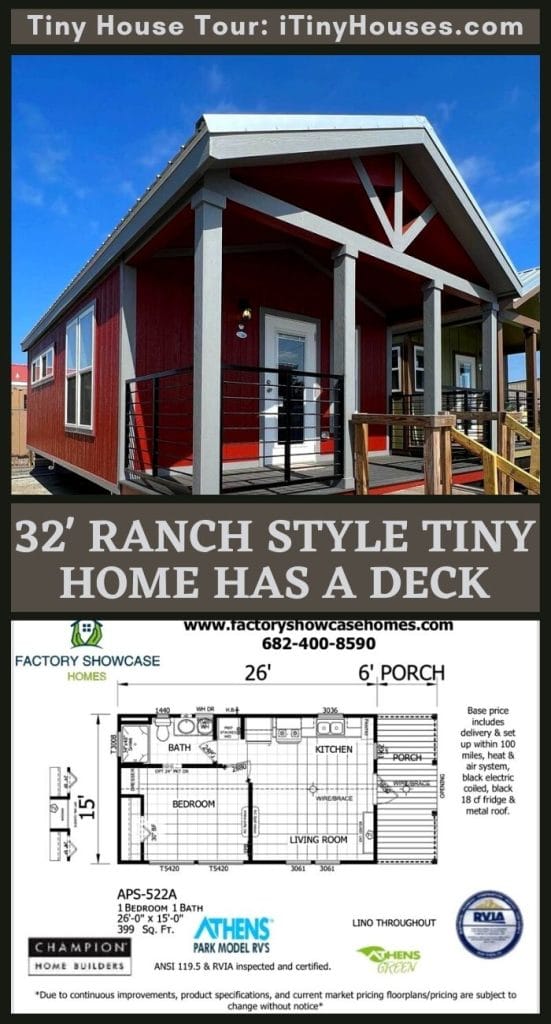 32' Ranch Style Tiny Home Has a Deck PIN (3)