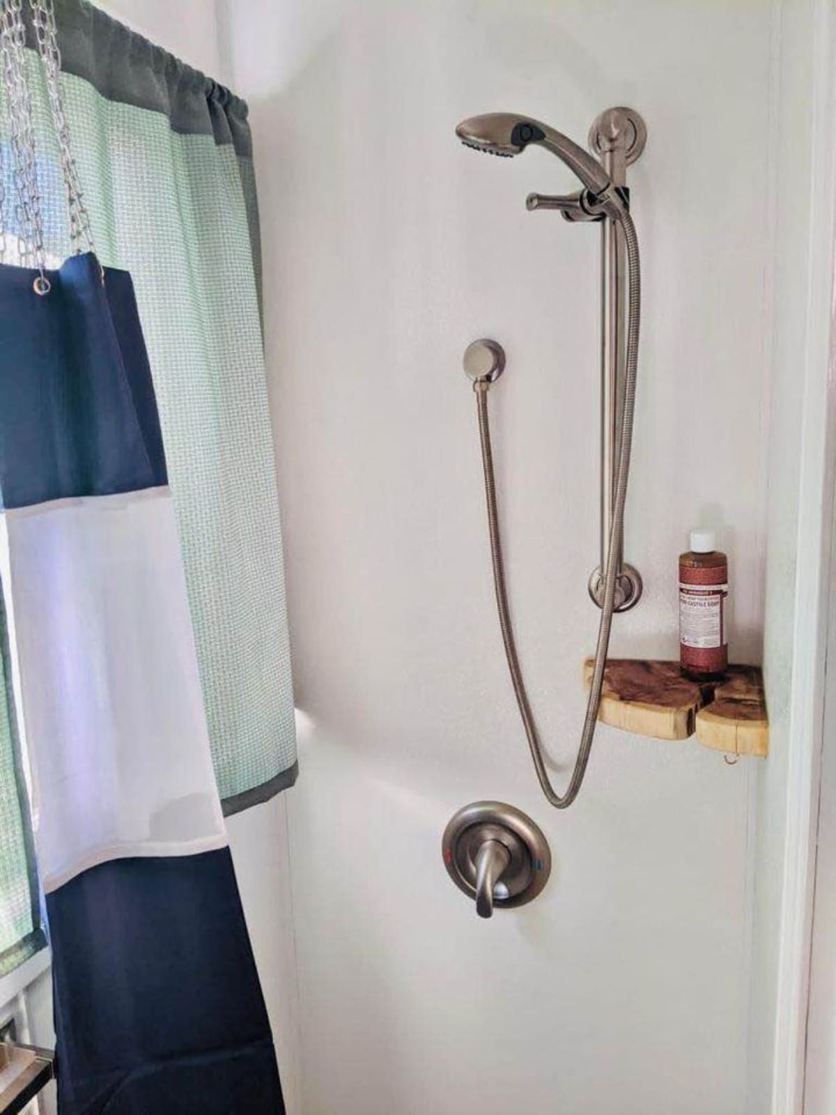 Separate shower area of Custom Built Eco-Friendly Tiny Home