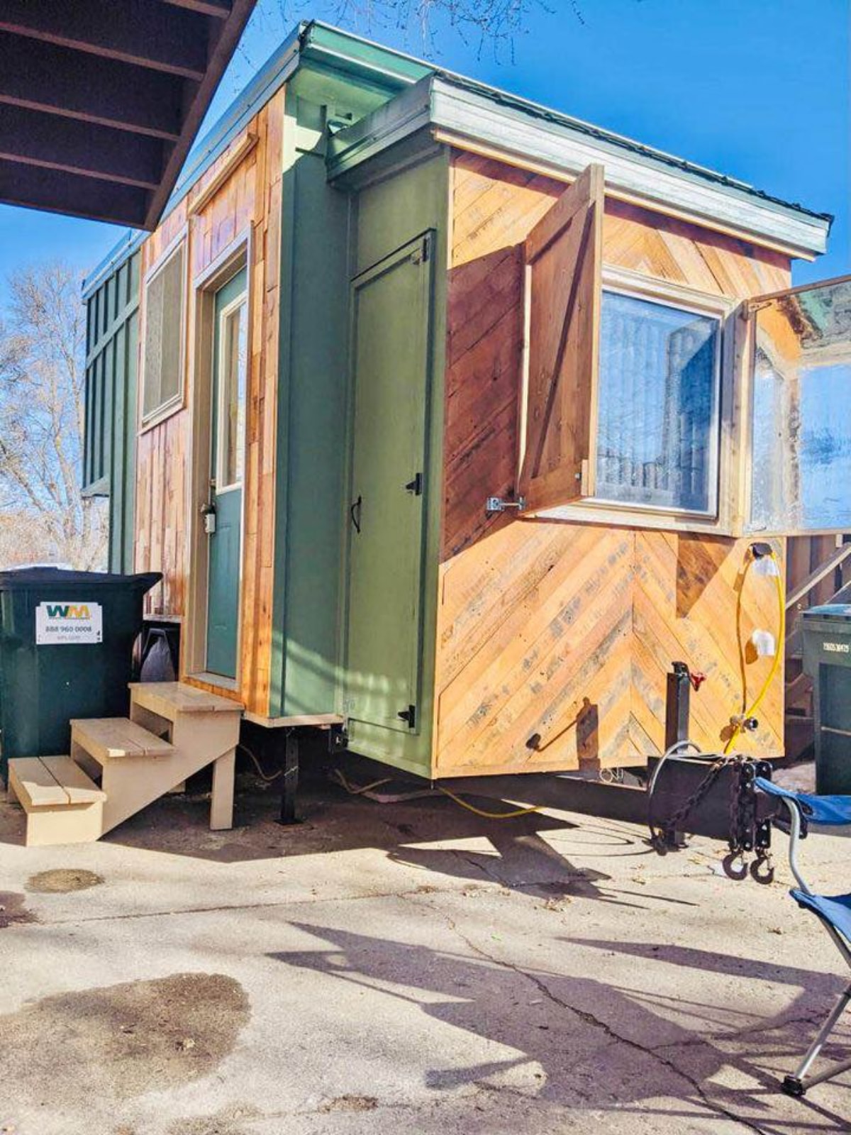 Custom Built Eco-Friendly Tiny Home from outside