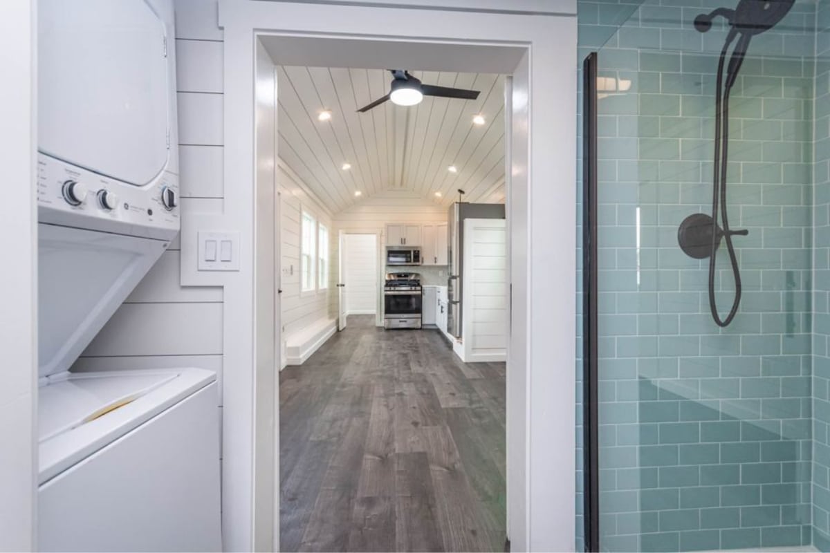 Excellent white interiors of Stunning 400 sf Tiny Home