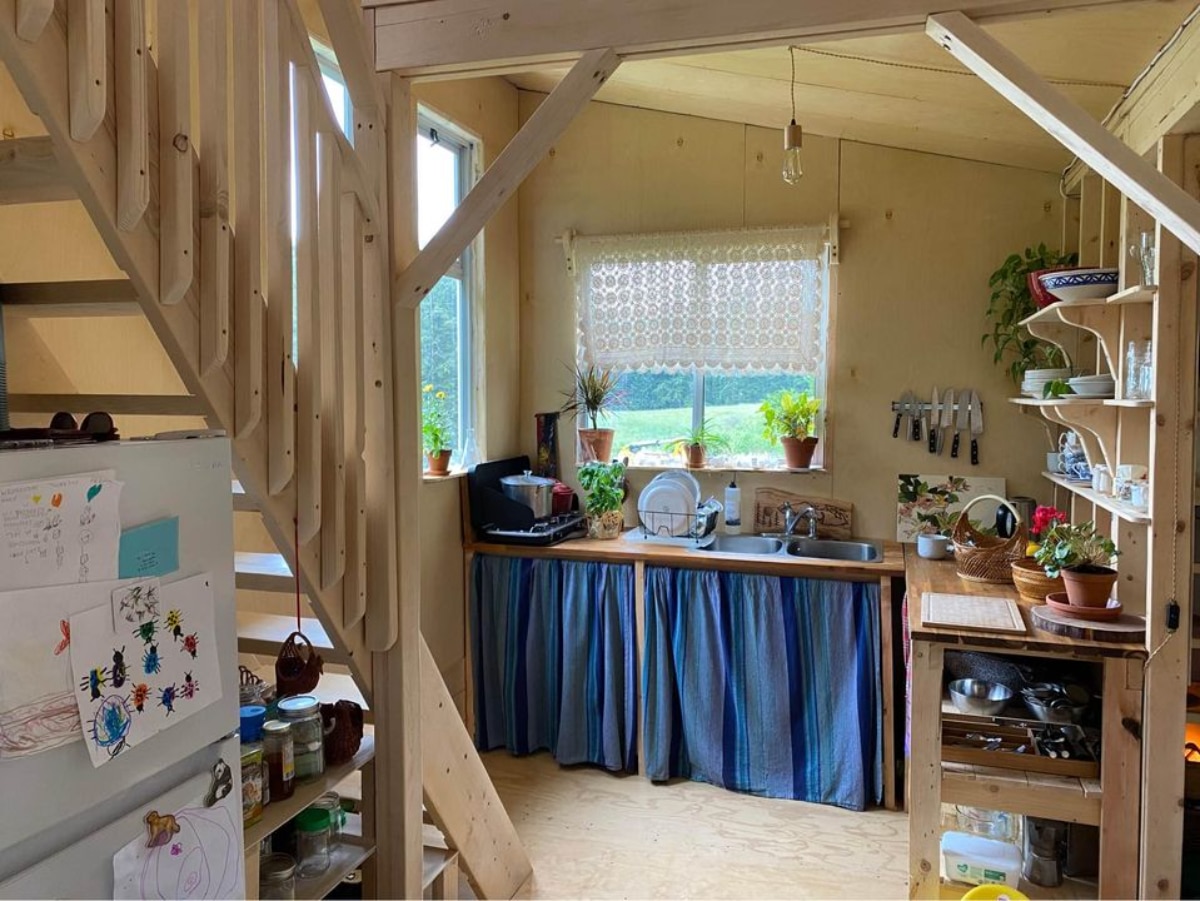 Stunning kitchen area of Supersized 2 Bedroom Tiny House